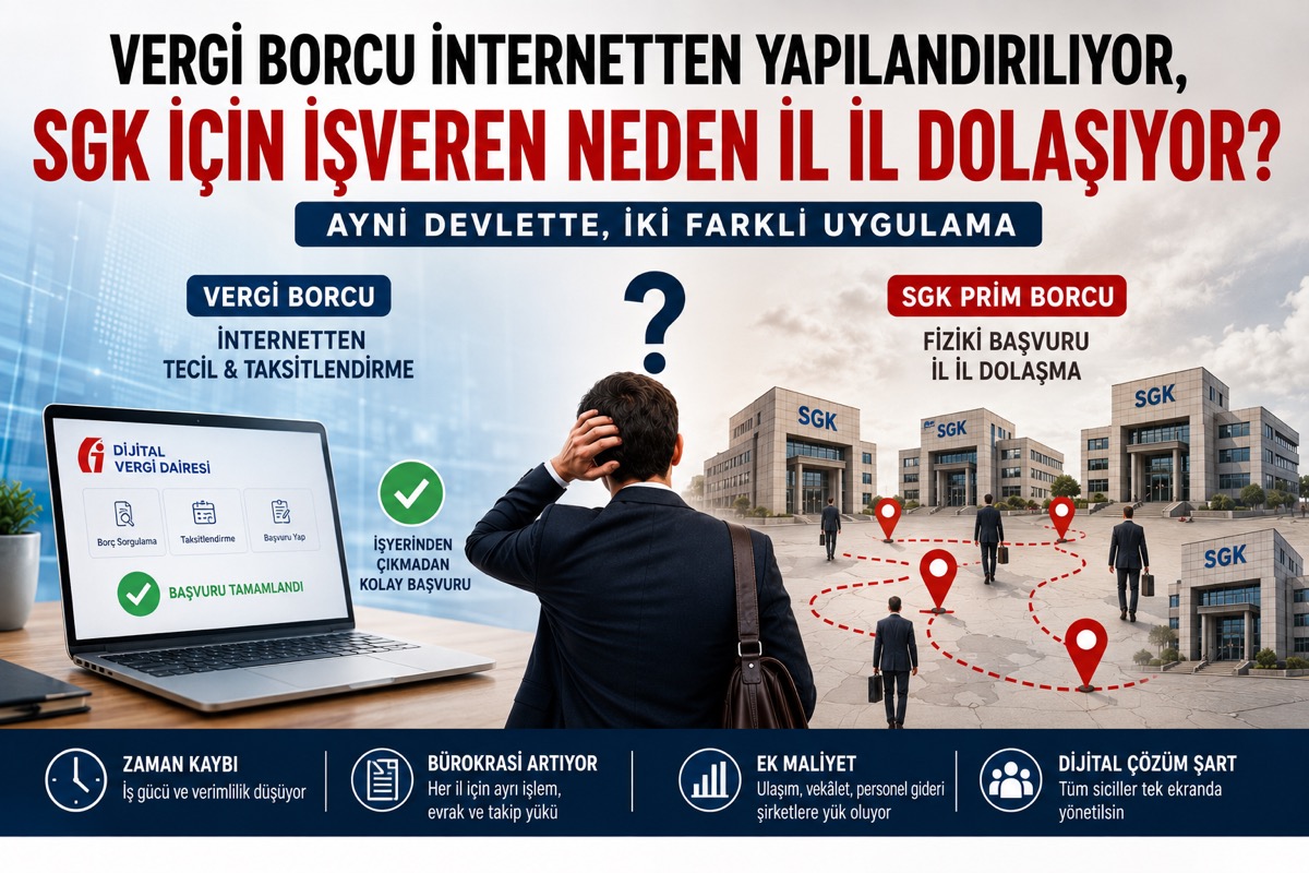 Vergi Borcu İnternetten Yapılandırılıyor, SGK İçin İşveren Neden İl İl Dolaşıyor?